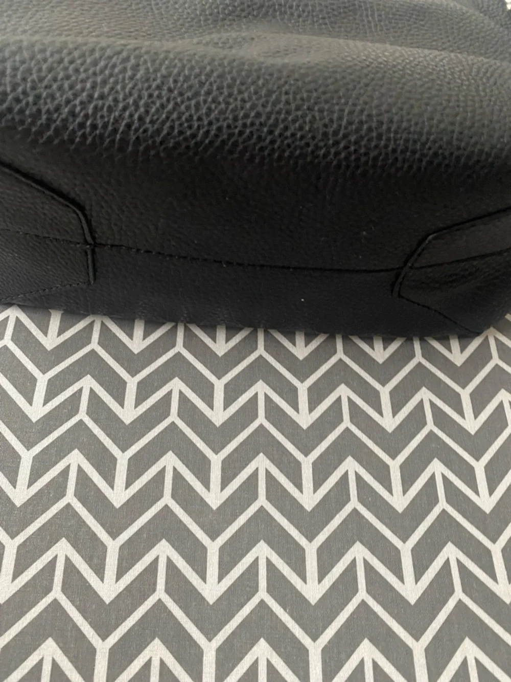 Black Shoulder Bag approx. 12” X 12”.